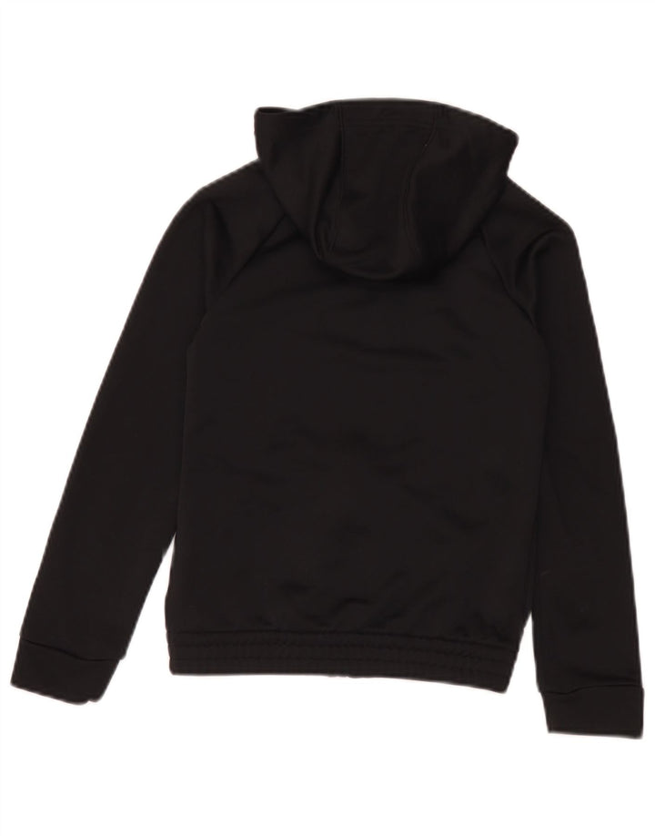 Pulover Adidas pentru băieți Graphic Zip Hoodie 9-10 ani poliester negru