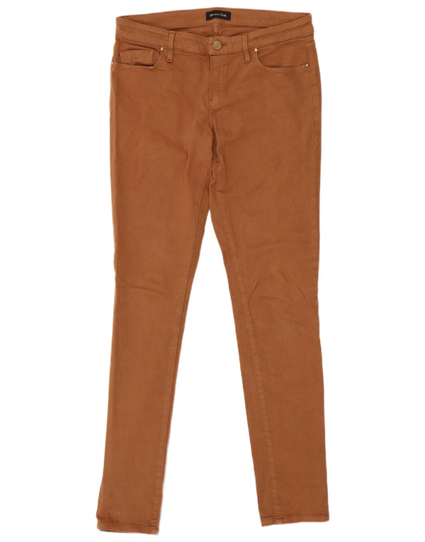 Massimo Dutti Pantaloni skinny dama casual EU 38 W30 L31 maro bumbac