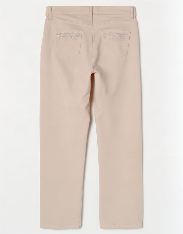 Blugi drepti pentru femei Marks & Spencer UK 14 Large W32 L29 Bumbac alb