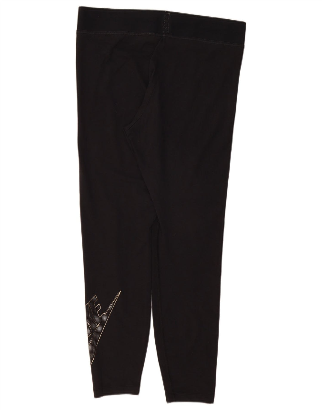 Leggings grafic NIKE pentru femei UK 18 XL bumbac negru