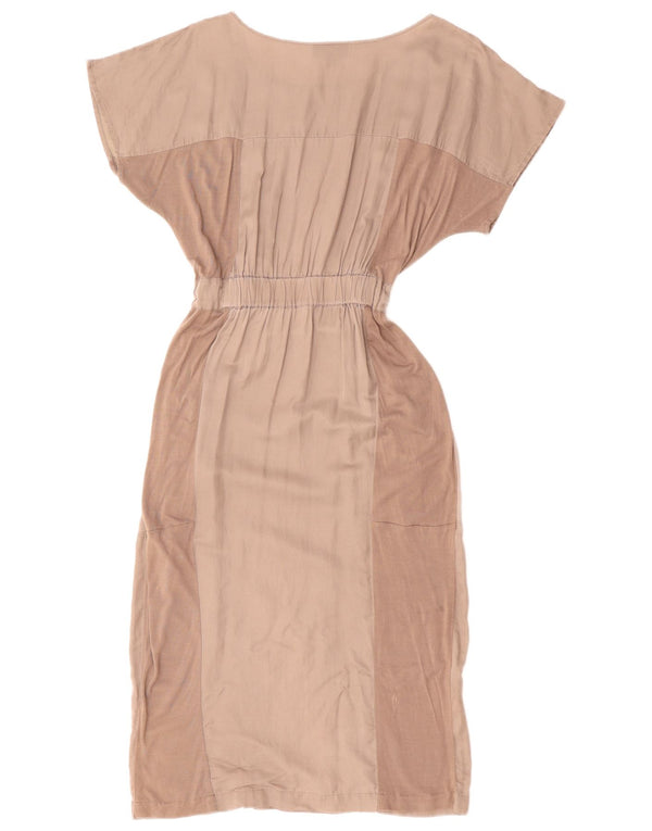 Rochie Maxi WAREHOUSE Batwing pentru femei UK 12 Medium Gri Bumbac Colorblock