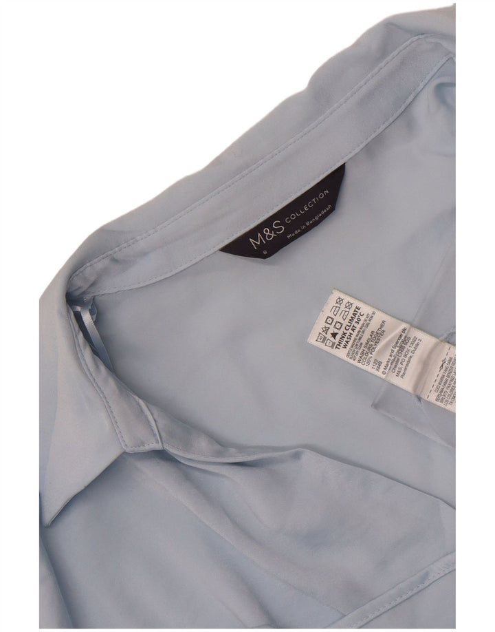 Top cu tunică pentru femei Marks & Spencer UK 8 Small Blue Poliester