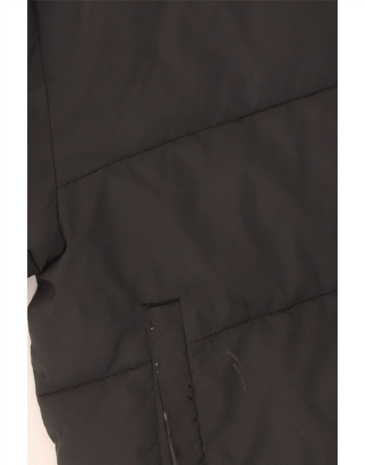 Jachetă căptușită supradimensionată cu glugă pentru femei Ellesse UK 8, nailon mic, negru