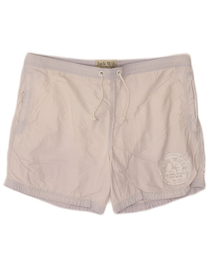 Pantaloni scurți de înot cu grafică Jack Wills pentru bărbați, bumbac albastru mic