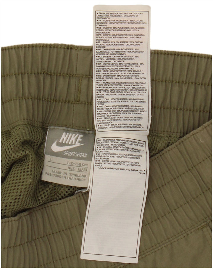 Nike băieți pantaloni de trening Pantaloni de jogging 12-13 ani mare kaki poliester
