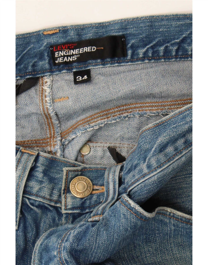 Blugi drepti pentru bărbați Levi's W34 L28 albastru