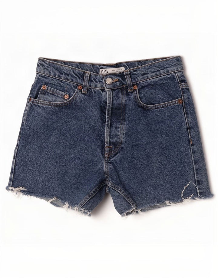 Pantaloni scurți din denim pentru bărbați Zara EU 38 Small W30 Albastru
