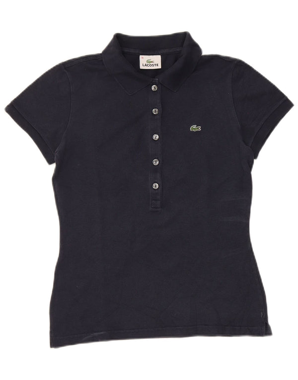 Tricou polo Lacoste pentru femei Mărimea 36 Bumbac bleumarin mic