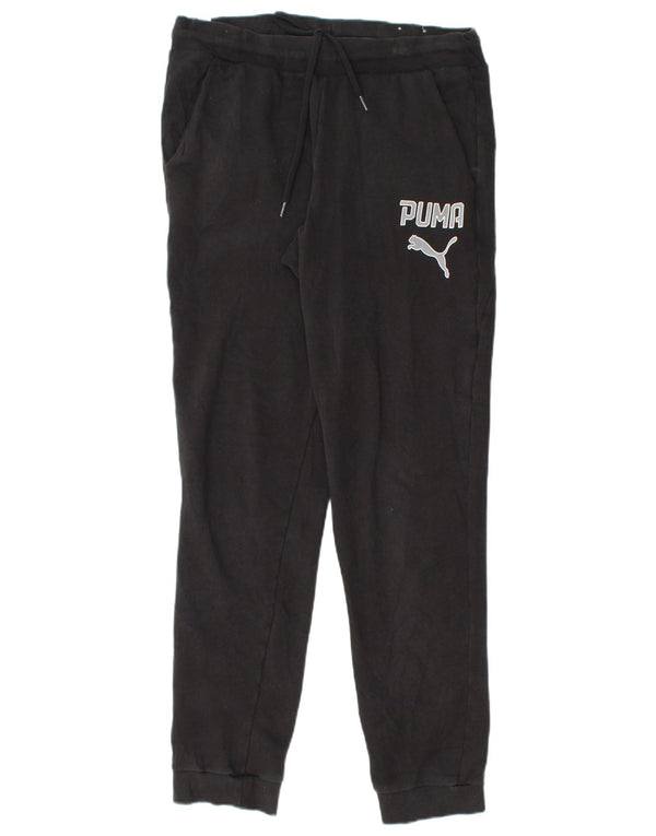 Pantaloni de trening grafic PUMA pentru femei Pantaloni de jogging UK 12 Bumbac mediu negru