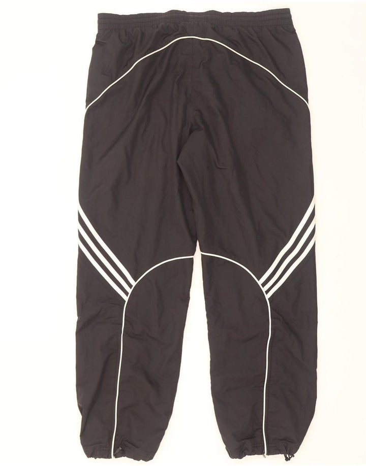 Pantaloni de trening Adidas pentru bărbați Joggeri poliester mediu negru