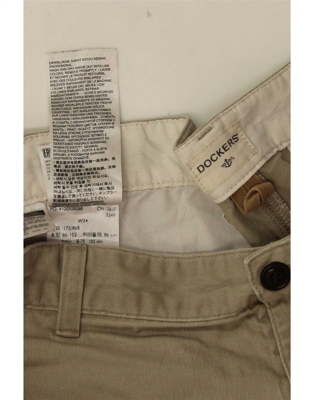 Pantaloni scurti cargo pentru bărbați Dockers W34, bumbac mare kaki