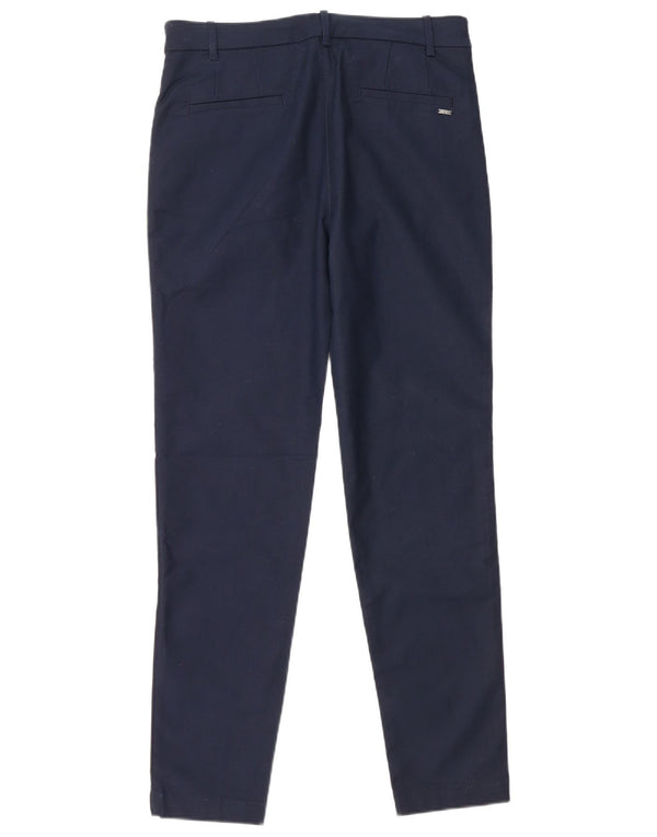 Pantaloni chino skinny pentru femei Esprit UK 10 Small W30 L29 Bumbac bleumarin