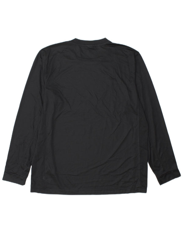 Nike pentru bărbați Dri Fit Top cu mânecă lungă XL, poliester negru