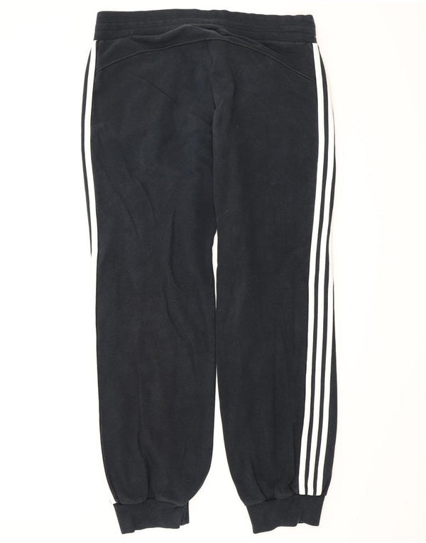 Pantaloni de trening Adidas pentru femei Joggeri UK 12 Bumbac mediu albastru bleumarin