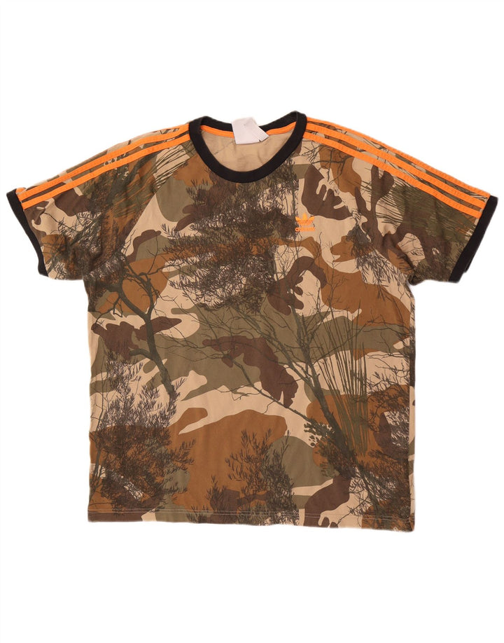 Tricou pentru bărbați Adidas Top mare, multicolor, camuflaj, bumbac