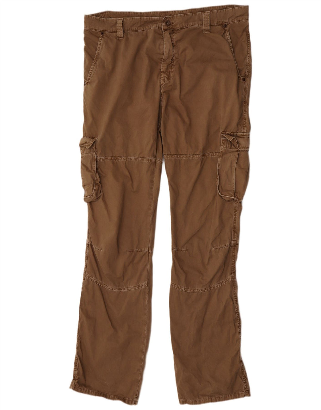 Pantaloni cargo drepti pentru bărbați Mac W40 L38 bumbac maro