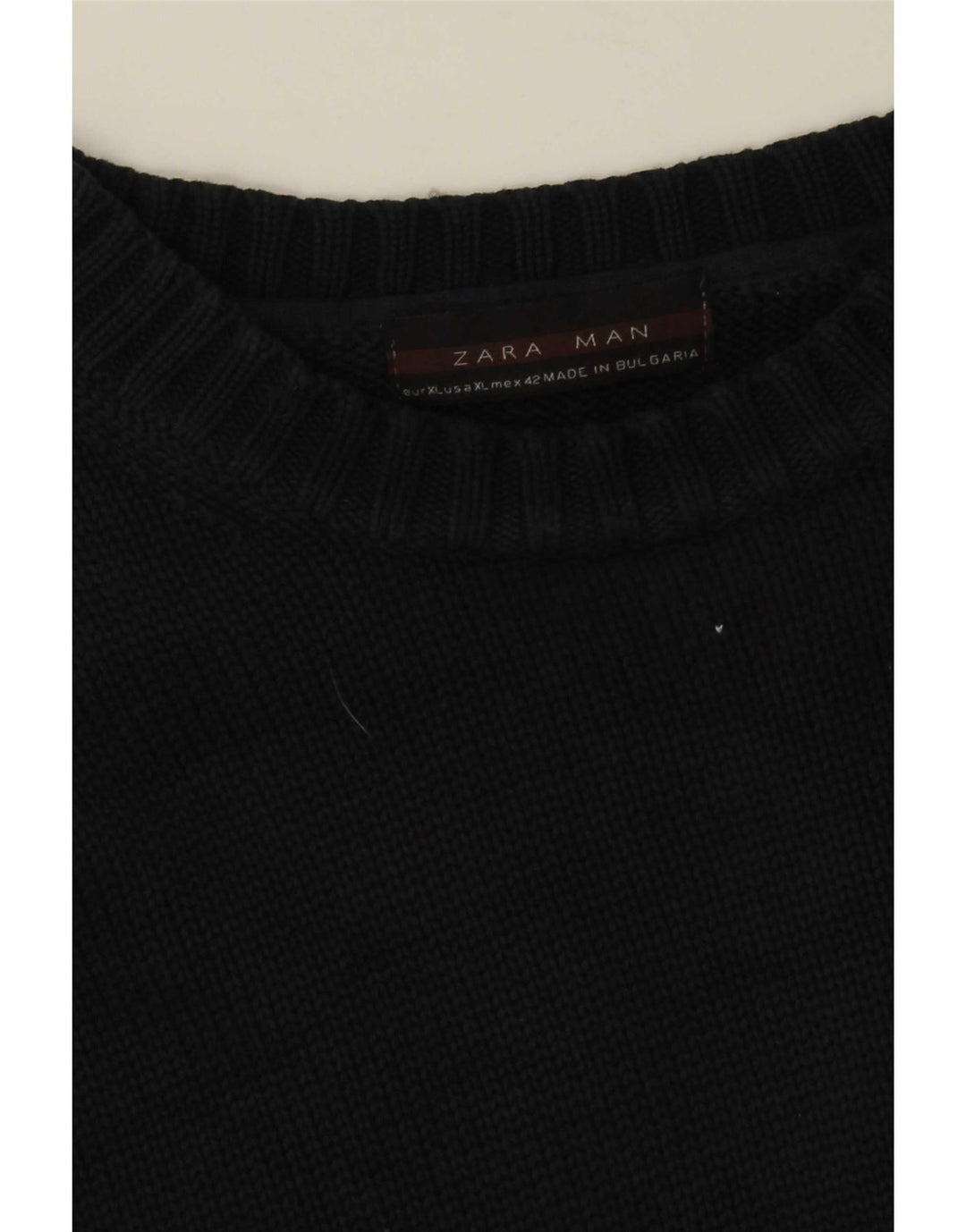 Pulover pentru bărbați Zara, cu decolteu, XL, negru