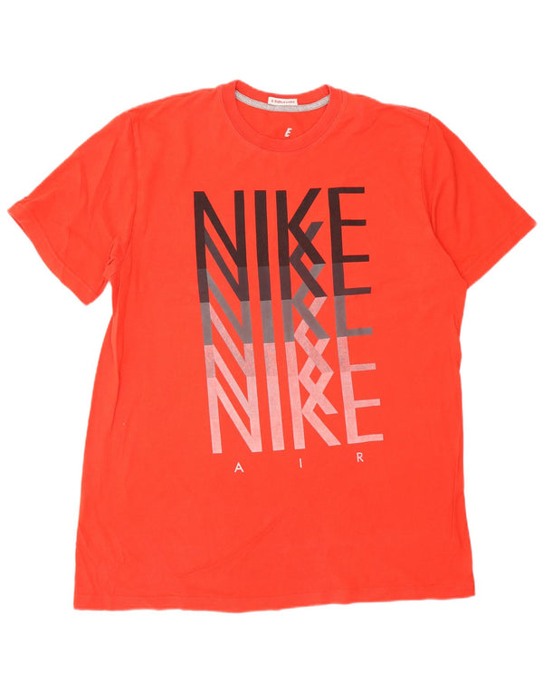 Tricou grafic pentru bărbați NIKE Top mare bumbac roșu