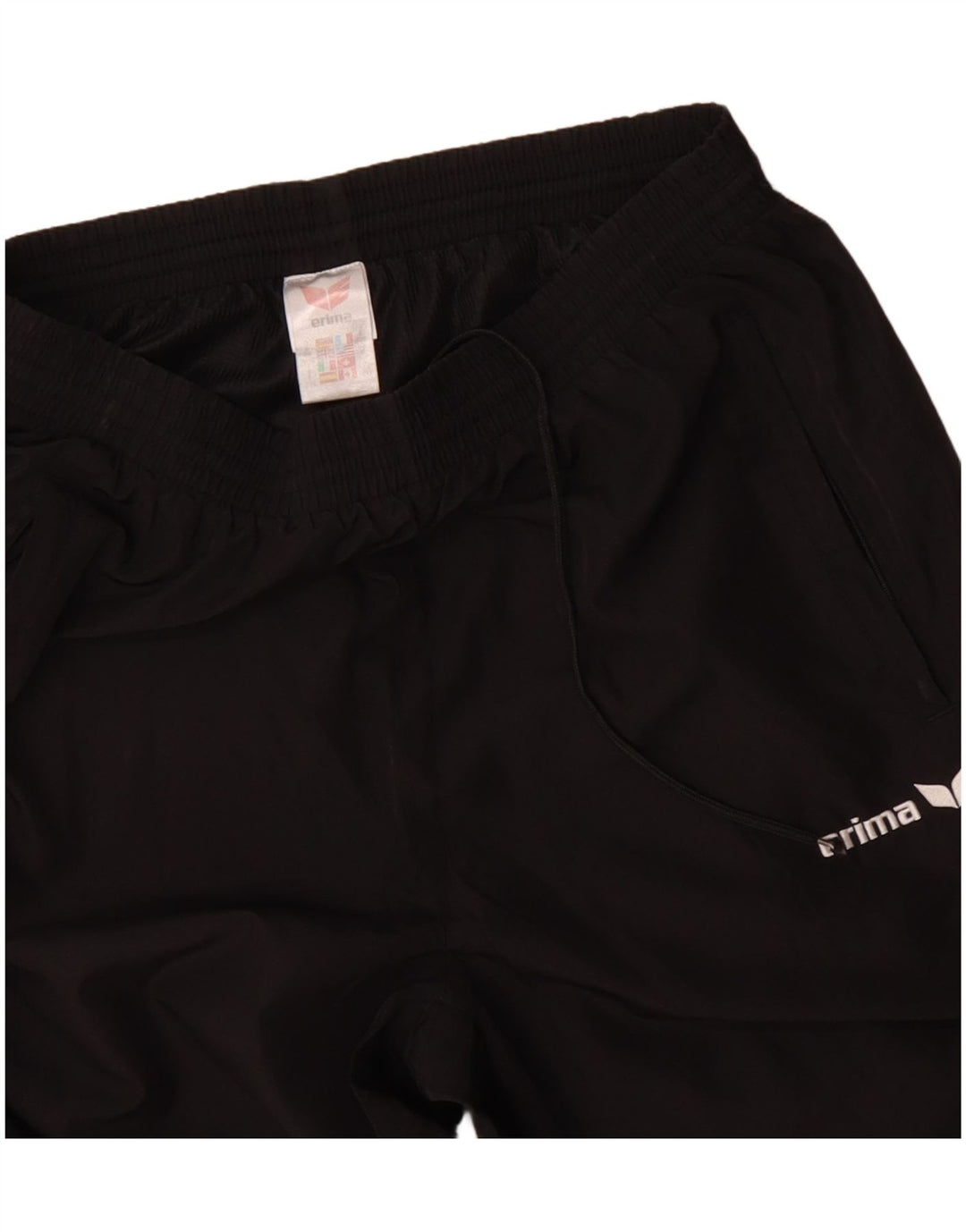 Pantaloni de trening pentru bărbați ERIMA XL, negru, poliester color bloc
