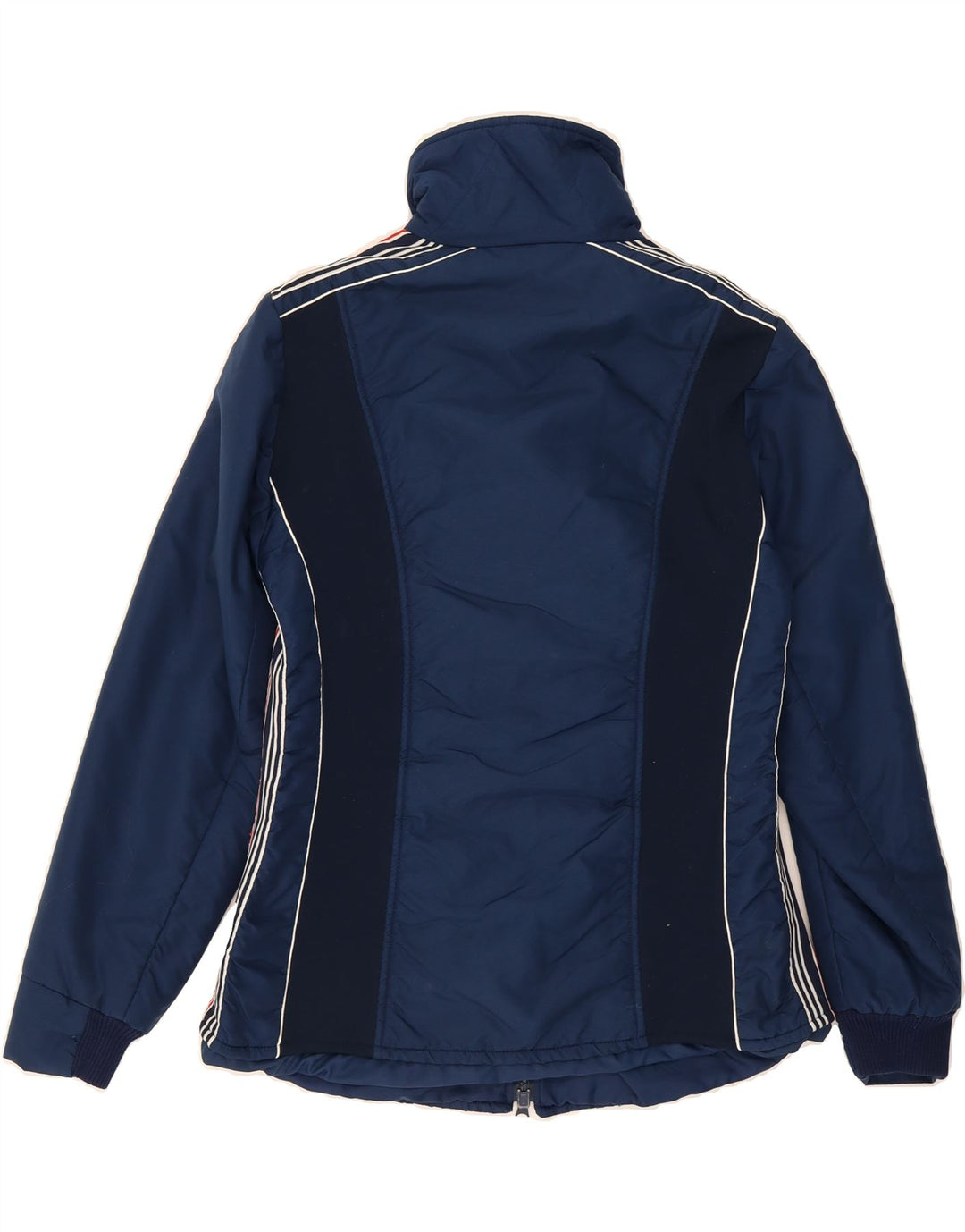 MAIER Womens Windbreaker Jacket UK 14 Large Navy Blue Vintage Maier and Second-Hand Maier from Messina Hembry 