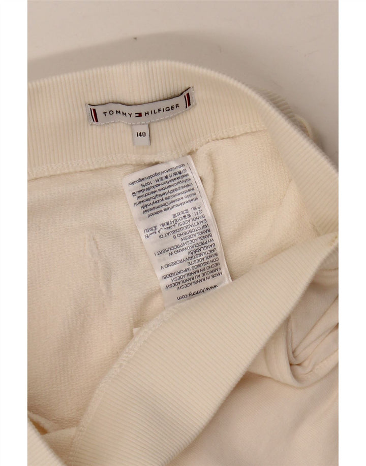 TOMMY HILFIGER Fete Trening Pantaloni Joggeri 9-10 Ani Alb