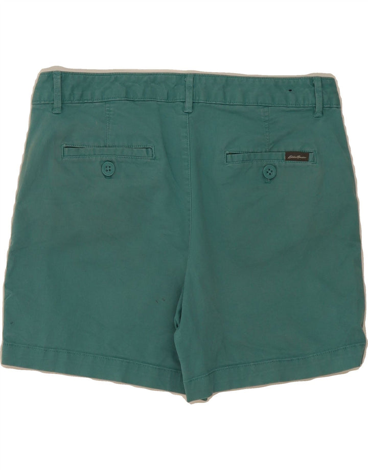 EDDIE BAUER Womens Chino Shorts US 8 Medium W34 Green Cotton Vintage Eddie Bauer and Second-Hand Eddie Bauer from Messina Hembry 