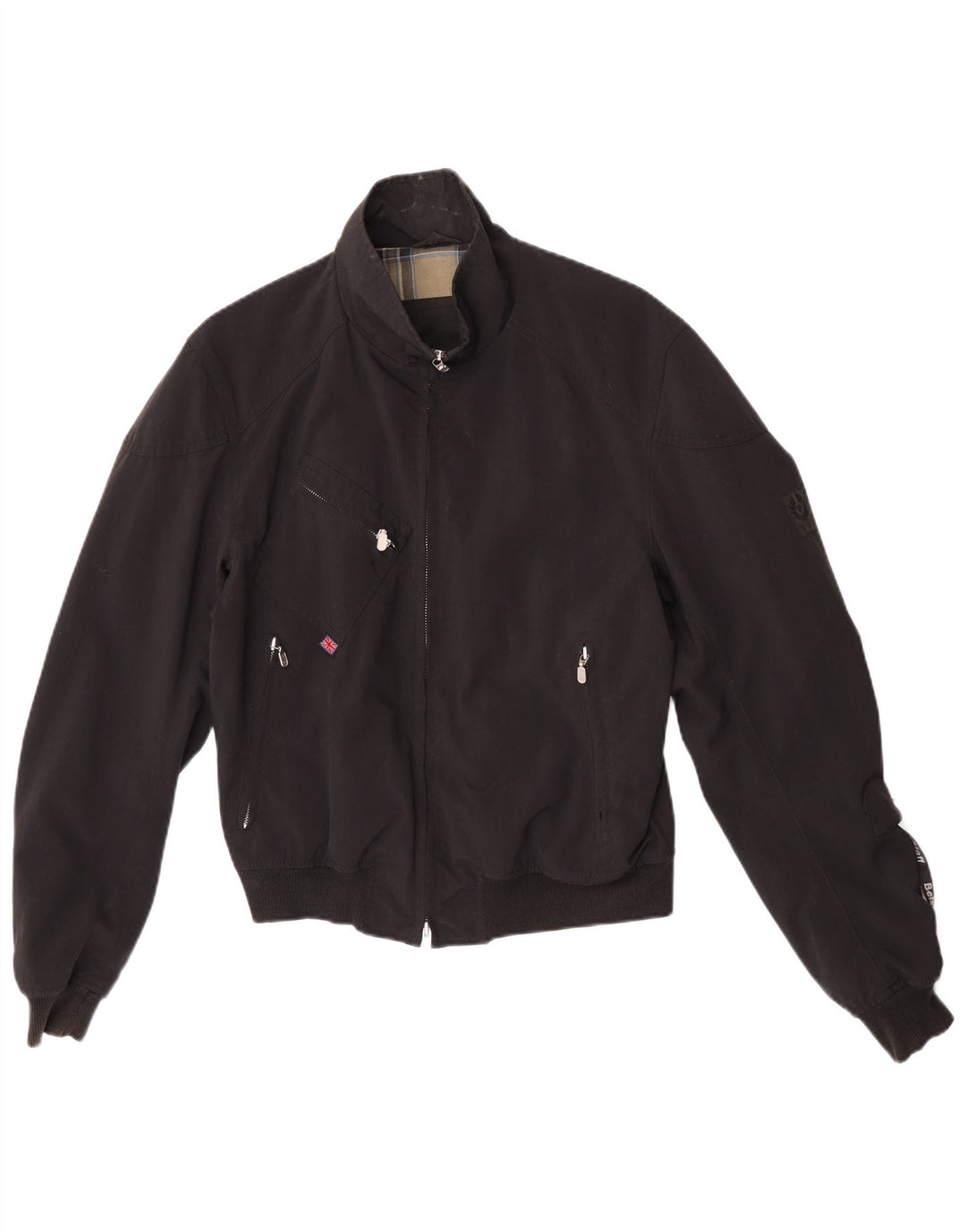 Jachetă Bomber pentru bărbați Belstaff UK 38 Medium Black Nylon