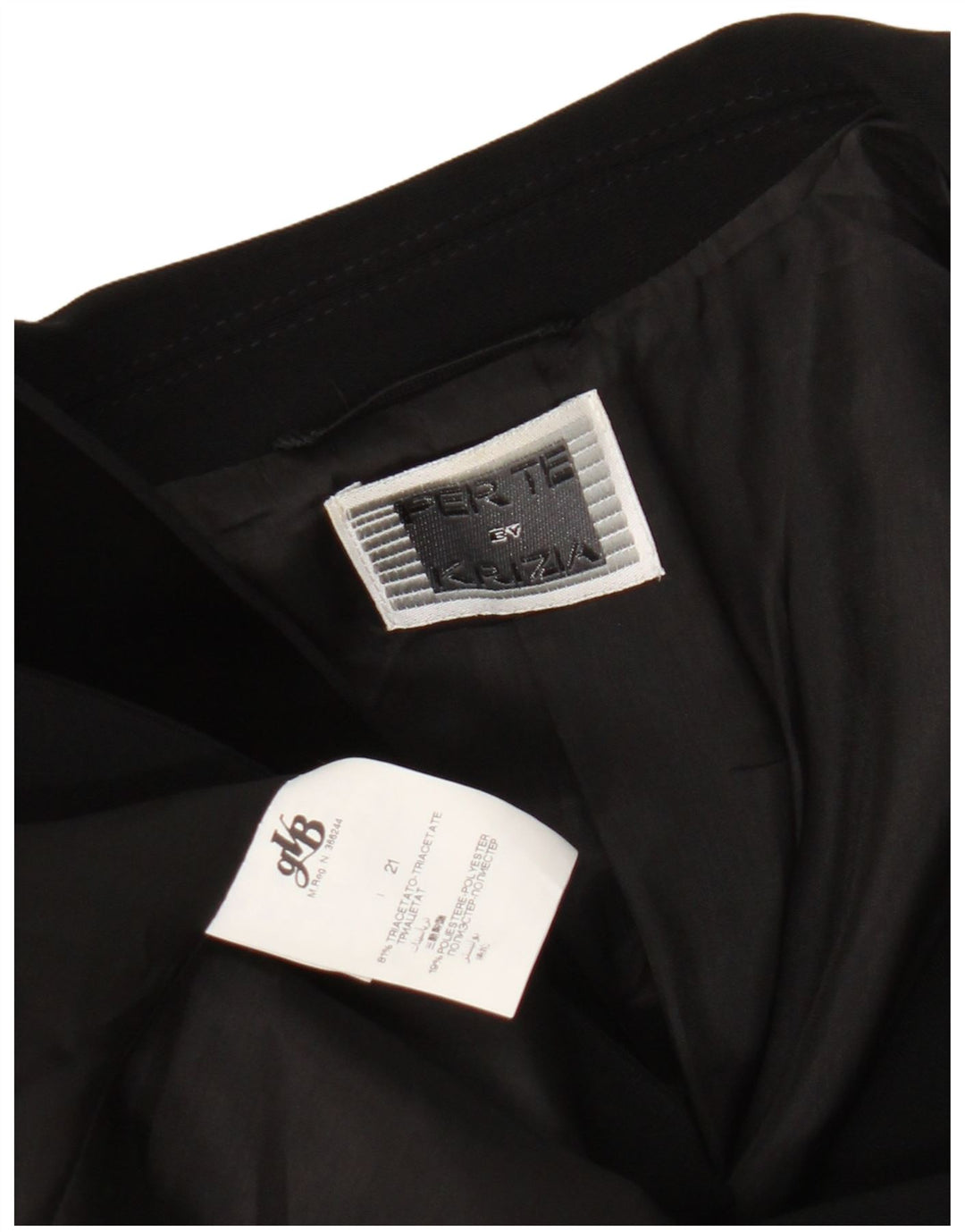 Jachetă blazer pentru femei Perte by Krizia UK 18 XL Triacetat negru