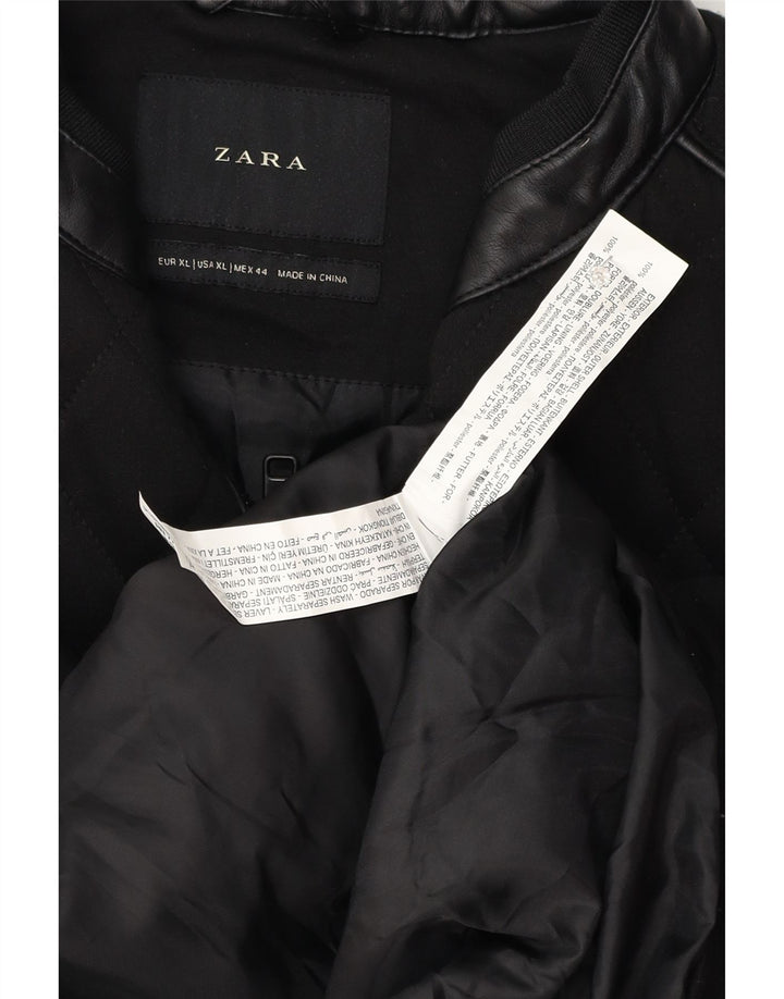 Gilet matlasat pentru bărbați Zara UK 42 XL Poliester negru