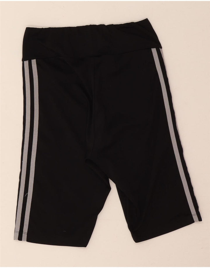 Pantaloni scurți sport Adidas pentru femei UK 10 Small Negru Poliester