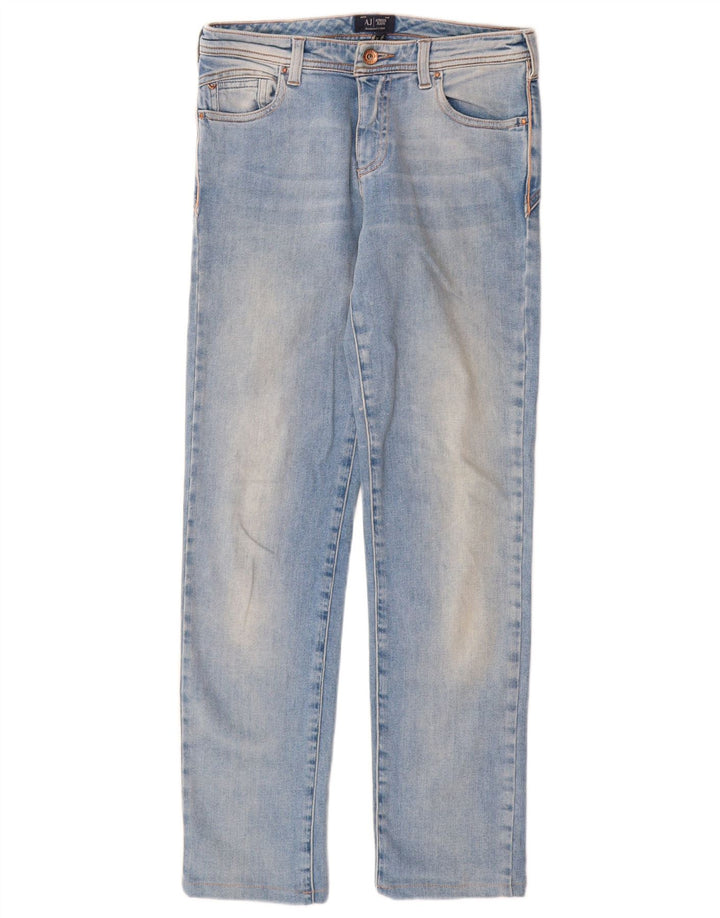 Blugi Drepți Femei ARMANI W24 L29 Albastru