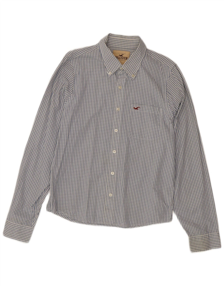 Cămașă pentru bărbați HOLLISTER XL Blue Check Bumbac