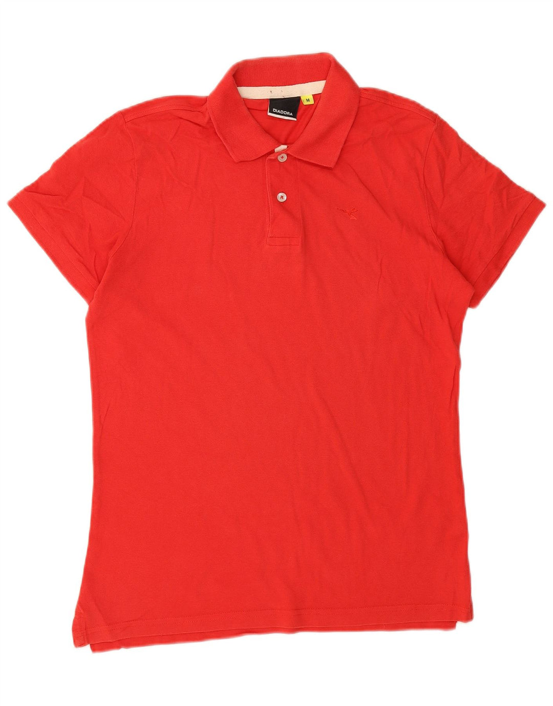 Tricou polo pentru bărbați Diadora, bumbac roșu mediu