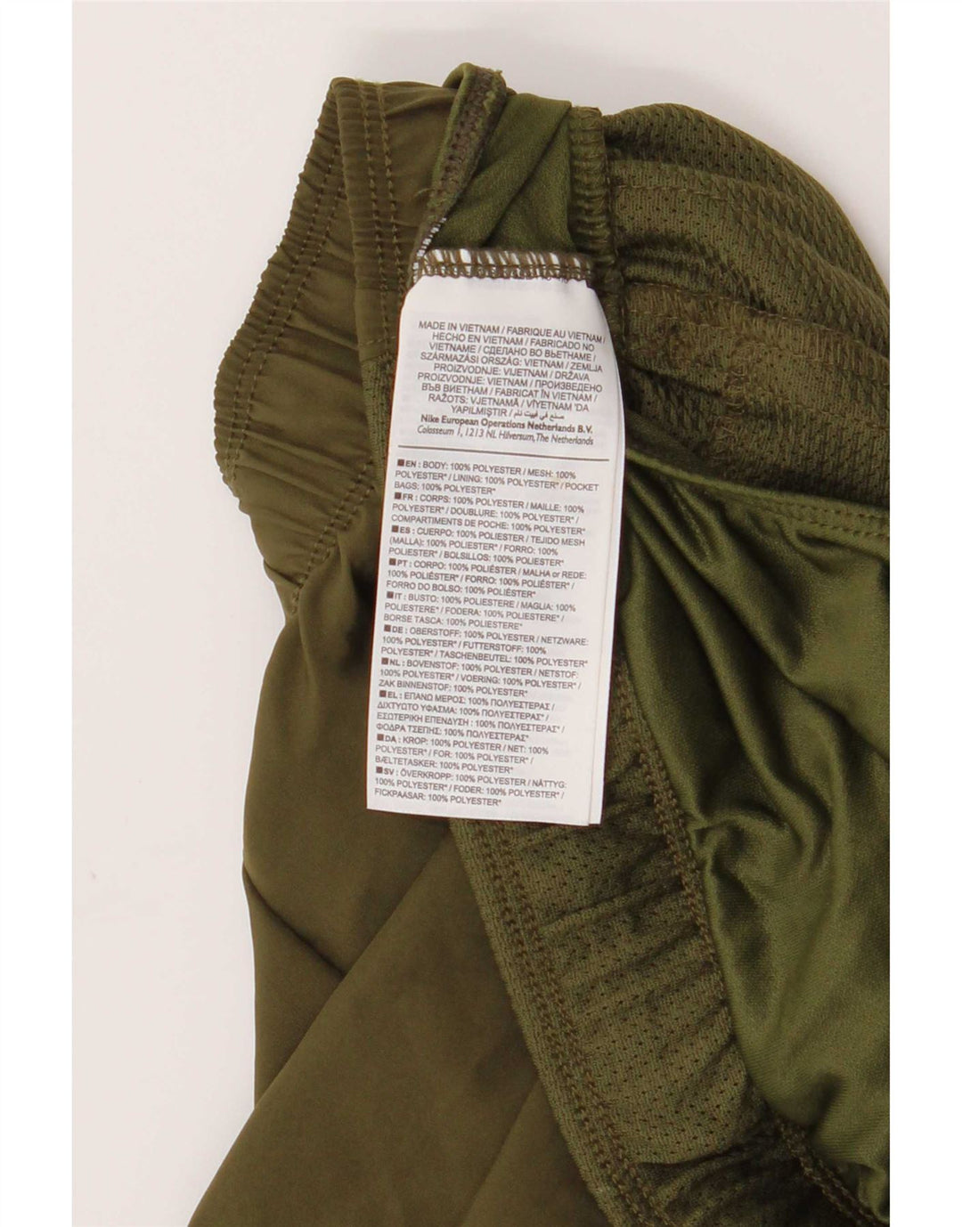 Pantaloni scurți sport Nike pentru bărbați, verde mediu, poliester