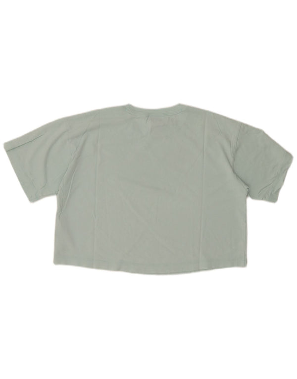 Tricou crop pentru femei CHAMPION Top UK 14 Bumbac turcoaz mediu