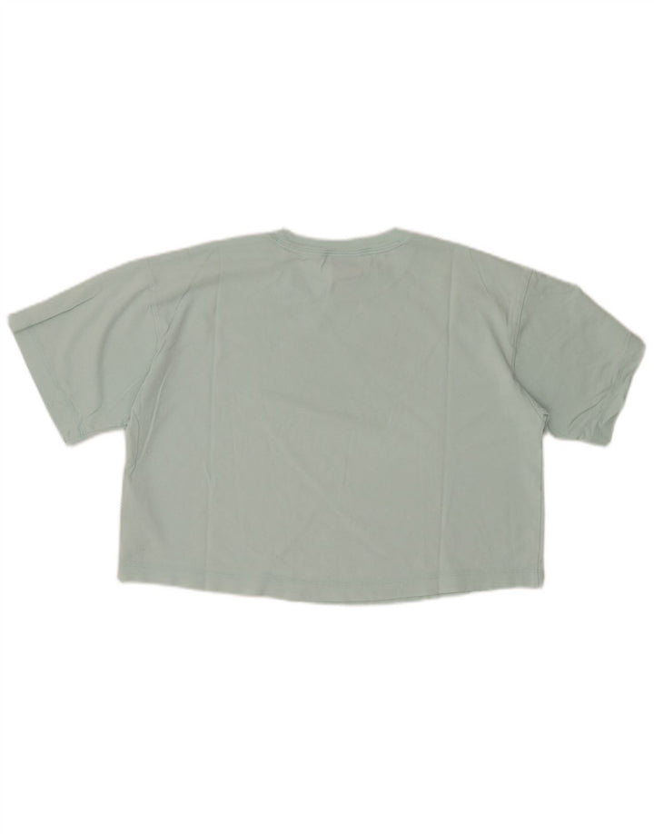 Tricou crop pentru femei CHAMPION Top UK 14 Bumbac turcoaz mediu