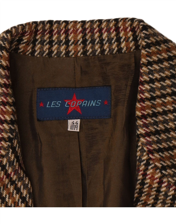 Jachetă Blazer Femei Les Copains cu 2 nasturi IT 44 Medium Brown Houndstooth
