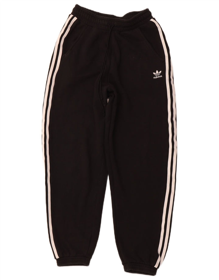 Pantaloni de trening pentru femei ADIDAS Joggeri UK 8 Bumbac negru mic