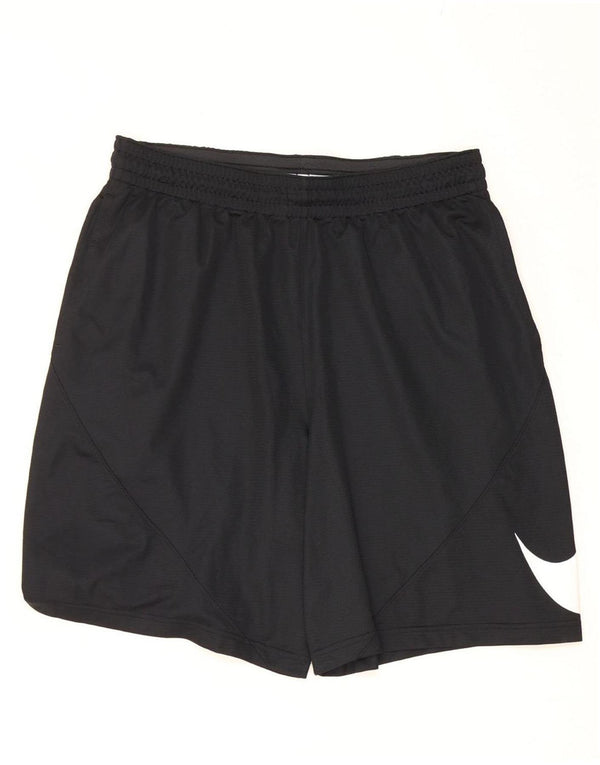 Pantaloni scurți sport Nike Dri Fit Graphic pentru bărbați 2XL, poliester negru