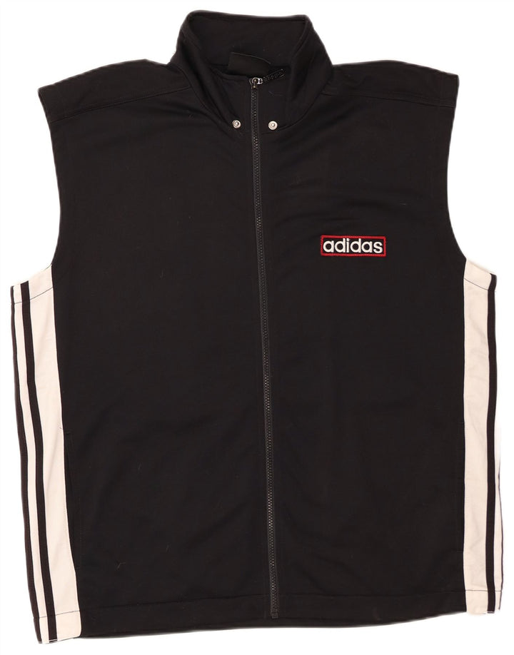 Jachetă de top pentru trening grafic Adidas pentru bărbați UK 40/42 Medium Black Colorblock