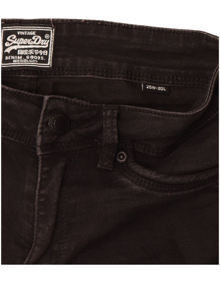 SUPERDRY blugi skinny pentru femei W25 L30 bumbac negru