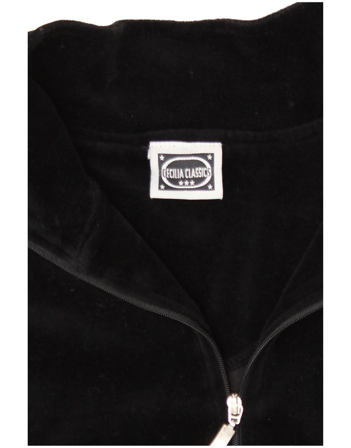 Jachetă de trening vintage pentru femei EU 36/38 Bumbac cu dungi negre mici
