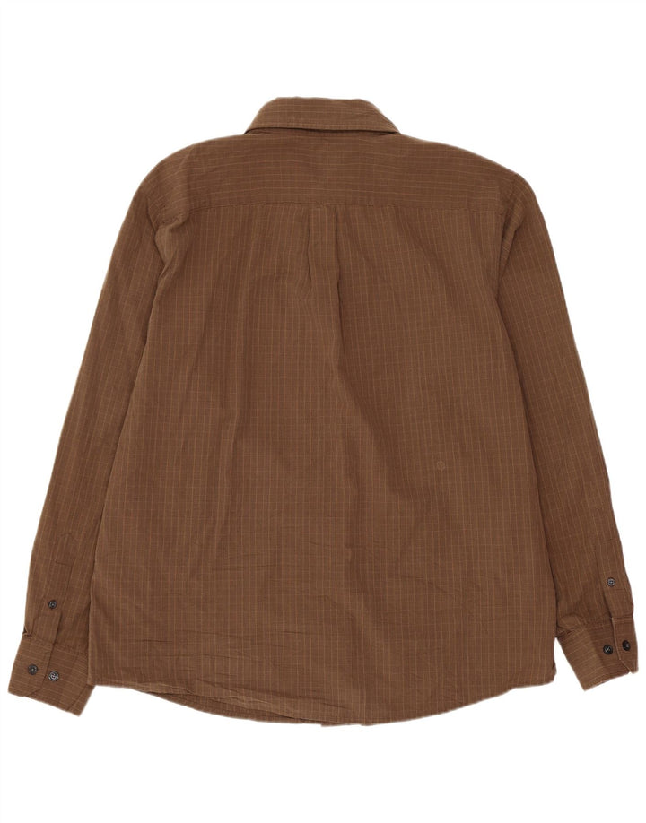 Cămașă Dockers pentru bărbați, mare, maro, din bumbac