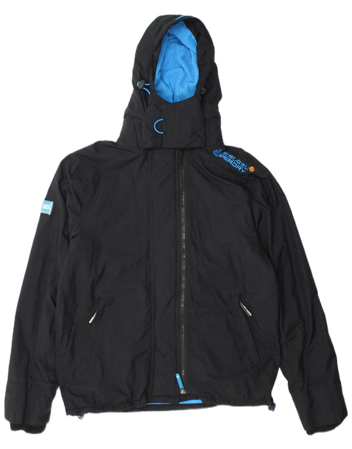 Jachetă Windbreaker cu grafică Superdry pentru femei UK 16 Large Black