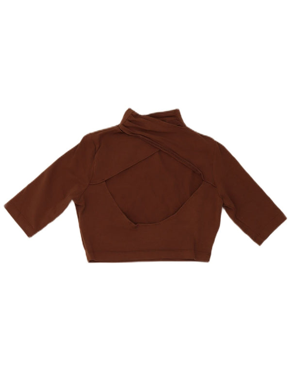 Crop Top pentru femei Puma UK 10 Small Brown Bumbac