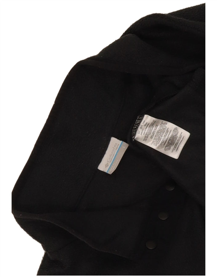 Pulover Columbia pentru bărbați, cu gât cu nasturi, fleece, mare, gri, poliester