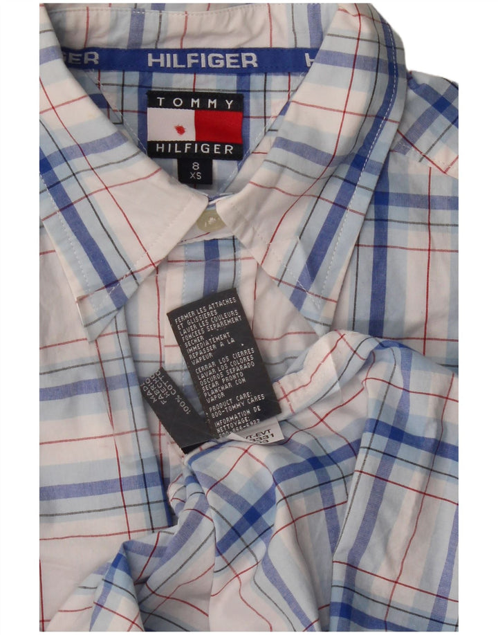 Cămașă Tommy Hilfiger Băieți 7-8 Ani XS Bumbac Blue Check