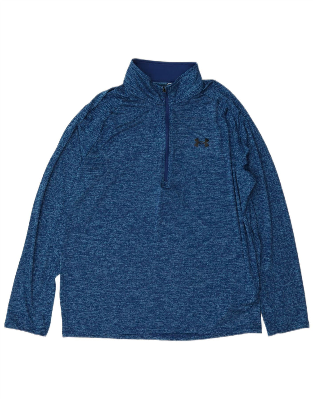 Pantaloni de trening Under Armour pentru bărbați, cu fermoar, cu gât, mare, pete albastru