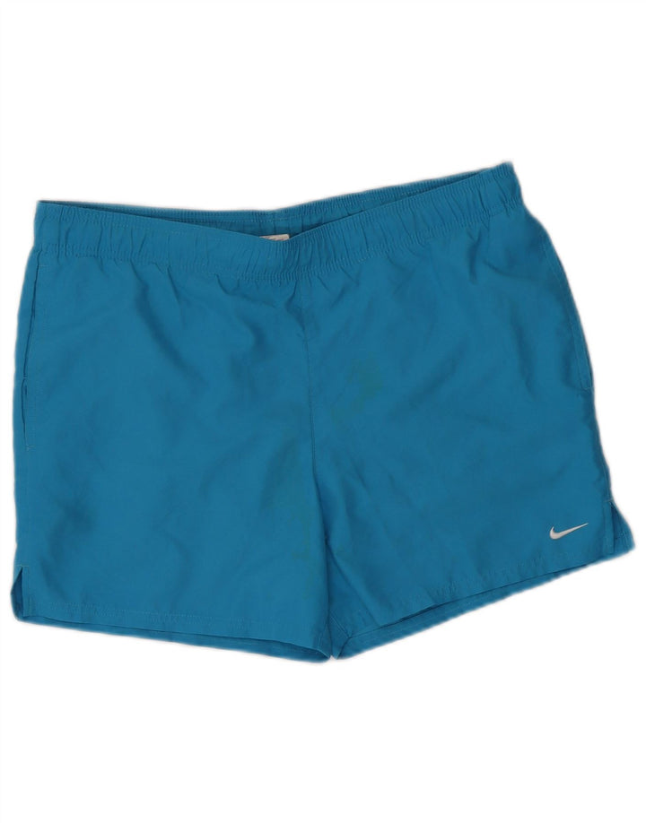 Pantaloni scurți de înot Nike pentru bărbați, poliester albastru mediu
