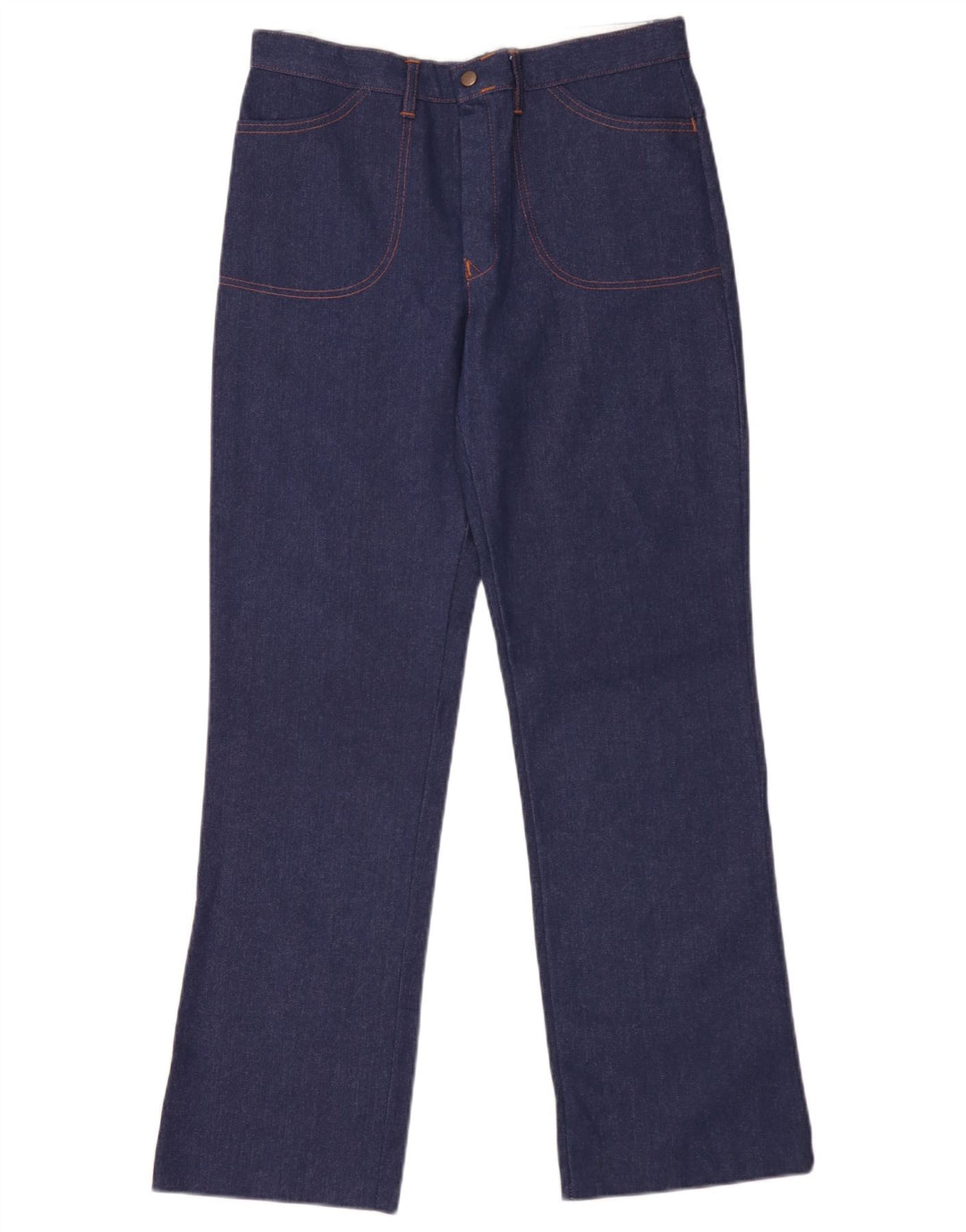 Blugi vintage pentru femei cu picioare largi W32 L31 bleumarin